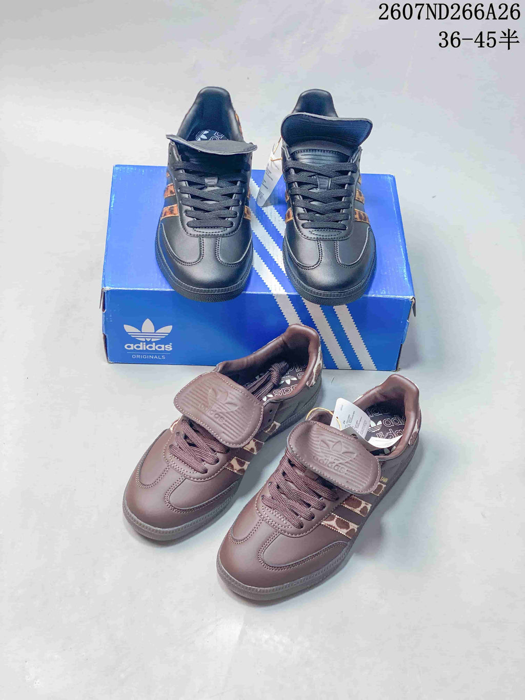 adidas Originals Samba OG Sneakers Black and Brown 2607ND266A26