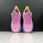 HOKA Clifton 9 Running Shoes, Pink and Blue