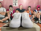Nike Basketball Sneakers in White with Patterned Swoosh