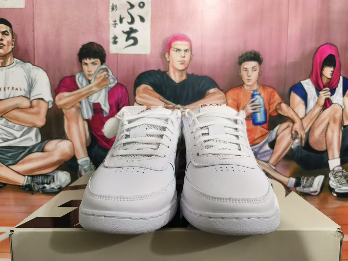 Nike Basketball Sneakers in White with Patterned Swoosh