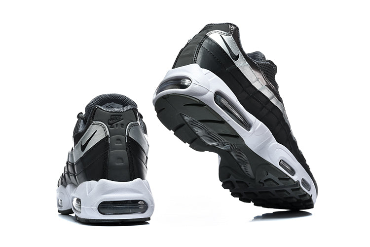 Nike Air Max 95 TT Black and Metallic Silver Sneakers