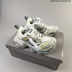 Balenciaga Monday Low-Top Sneakers in Gray and White