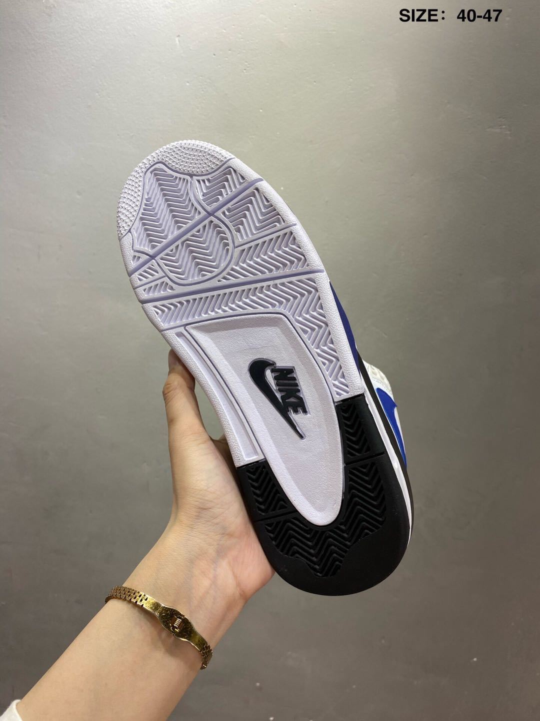 Nike Air Flight 89 Sneakers White and Royal Blue