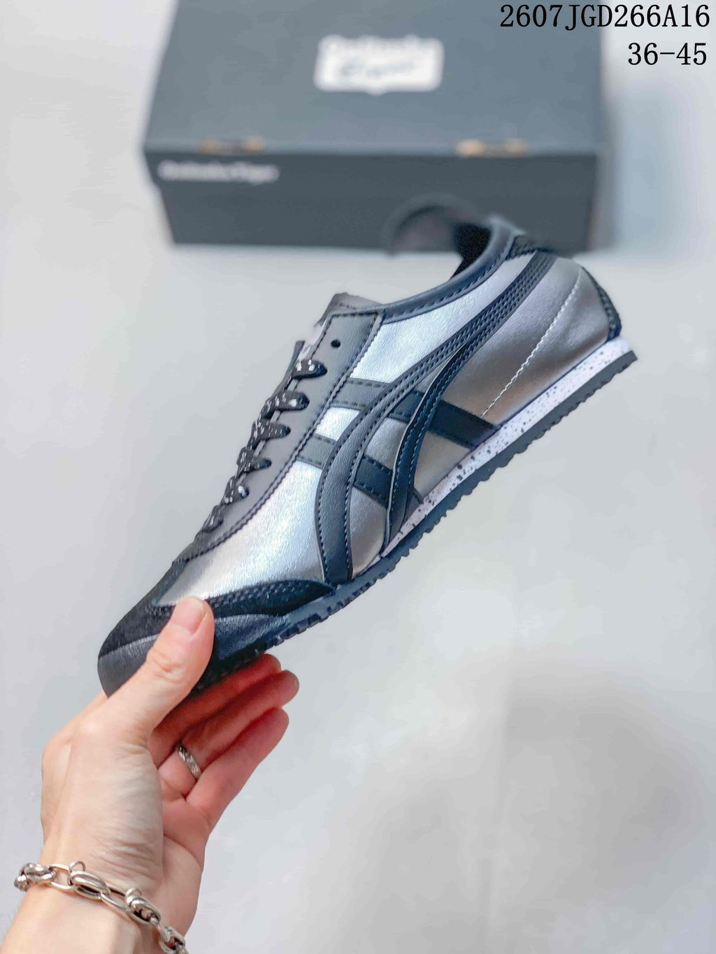 Onitsuka Tiger Mexico 66 Black Silver Sneakers 07JGD266A16