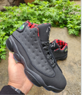 Jordan 13 Retro Black and Red Men's Sneakers