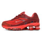 Nike Shox Ride 2 Sneakers in White, Gray and Red