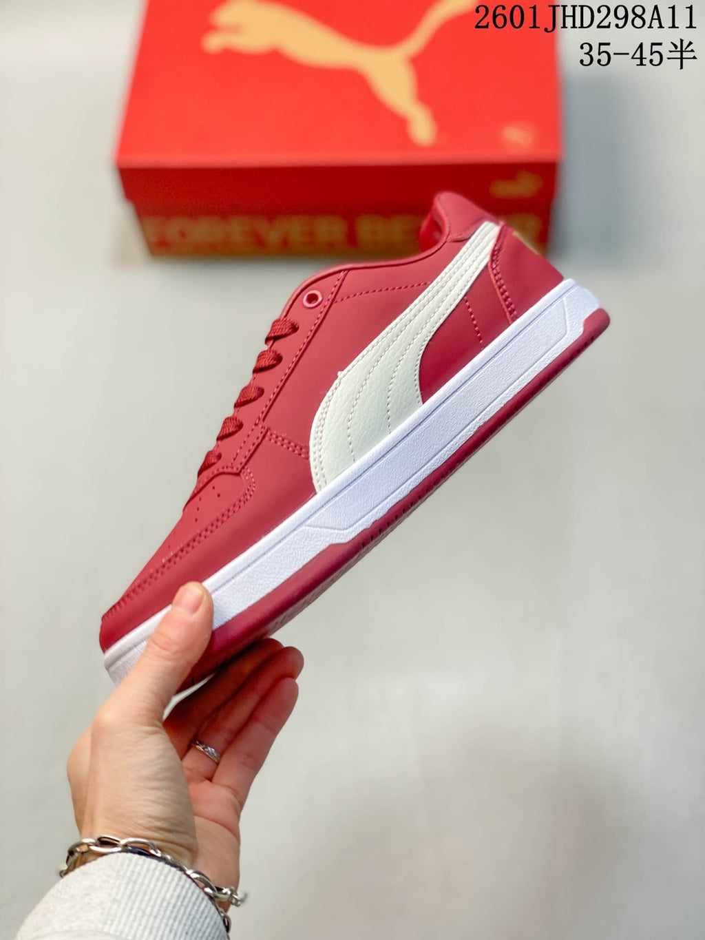 Puma Caven 2.0 Red White Low-Top Sneakers 392290 03