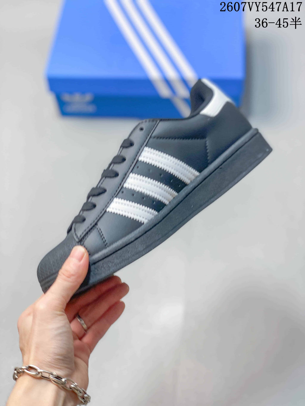 Adidas Originals Superstar Sneakers Black and White
