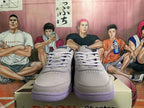 Nike Dunk Low Sneakers in Gray and Purple