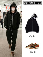 BAPE SK8 STA Tiger-Stripe Low-Top Sneakers