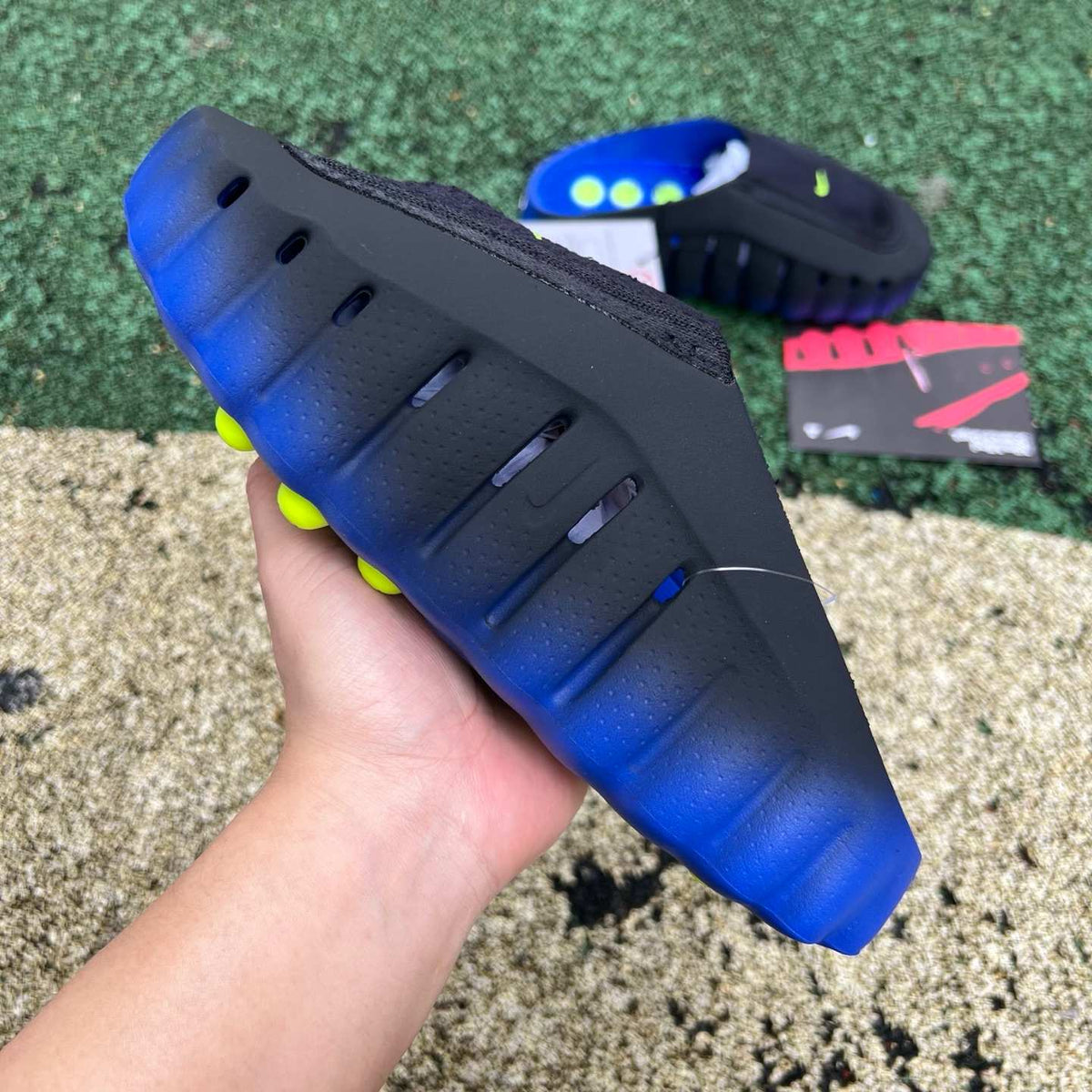 Nike Mind 001 Recovery Slides Black Blue