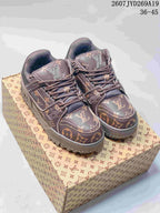 Louis Vuitton Trainer Maxi Brown Low-Top Sneakers