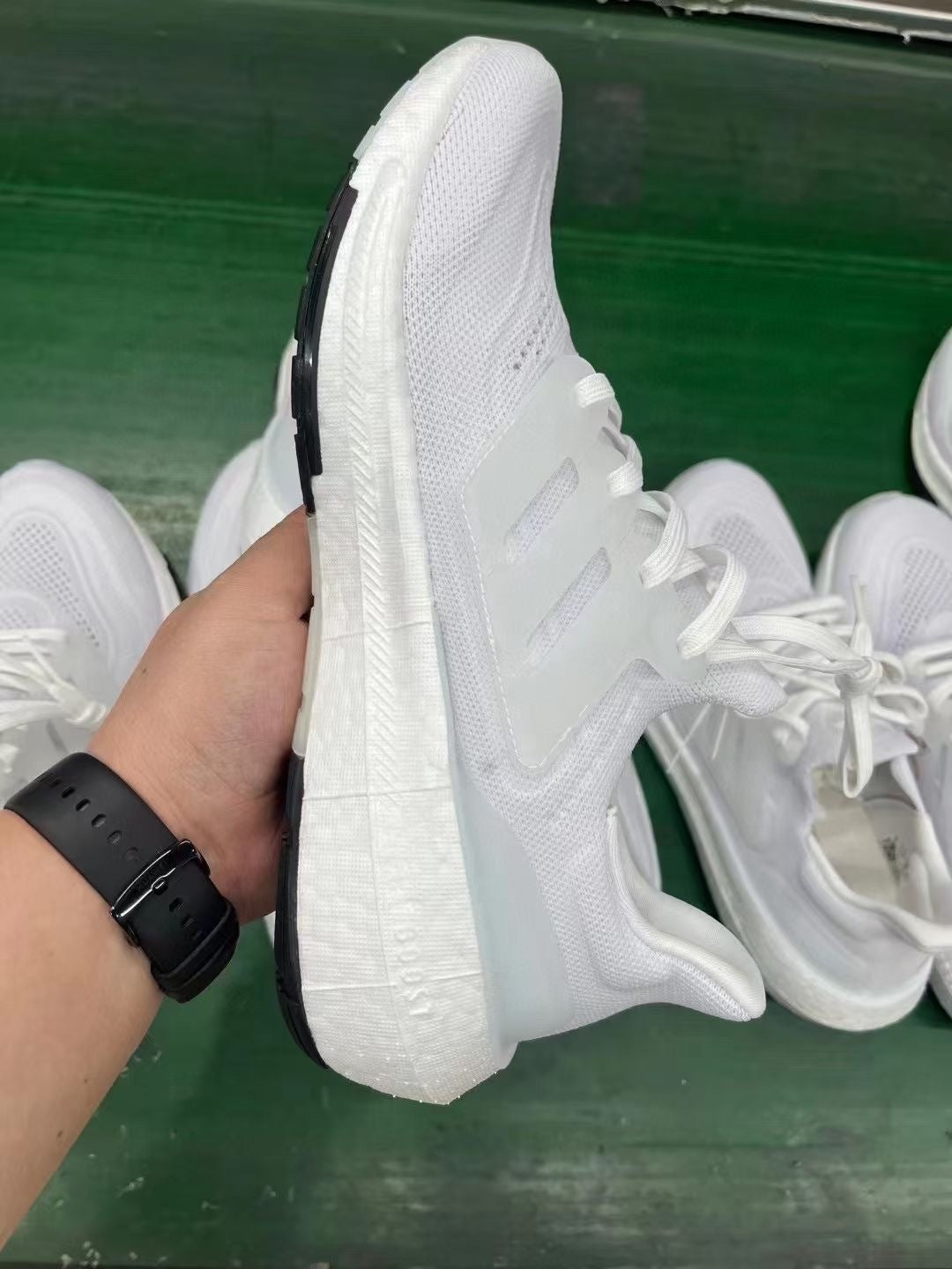 adidas Ultraboost 23 Light Running Shoes, White and Black GY9350
