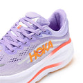 HOKA Bondi 9 Running Shoes in Lavender and Orange