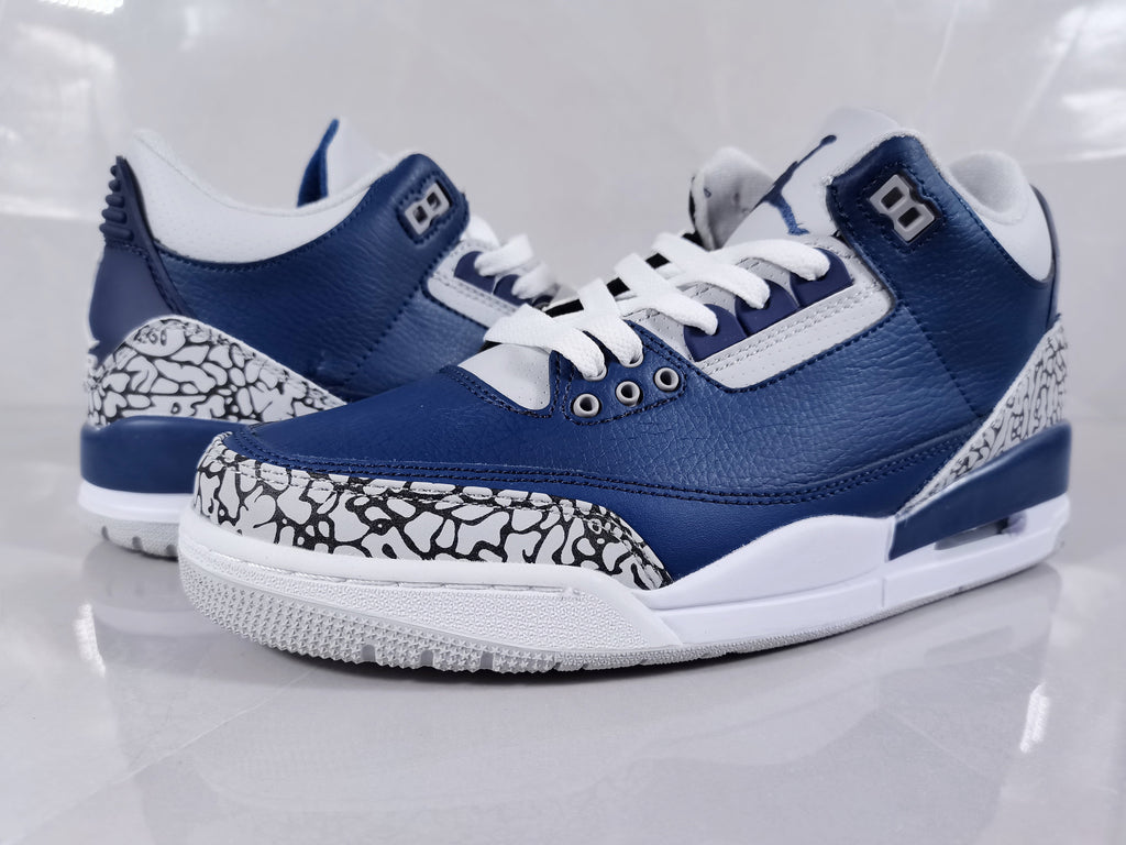 Jordan Air Jordan 3 Retro Sneakers in Blue and Grey