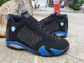 Air Jordan 14 Supreme-Style Sneakers in Black and Blue