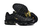 Nike Air Max Plus Black and Gold Sneakers