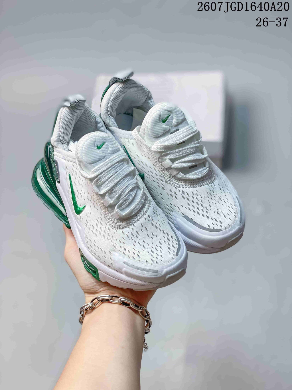 Nike Air Max 270 Kids' Sneakers White and Green