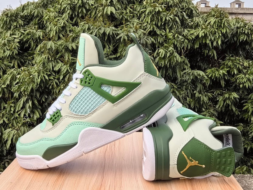 Air Jordan 4 First Class Green Basketball Sneakers