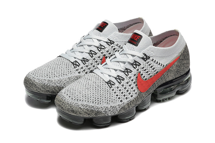 Nike Air VaporMax Flyknit 849558-020 Grey Red Sneakers
