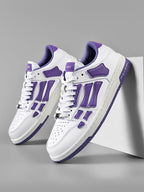 AIMIRI Low-Top Sneakers in White and Purple