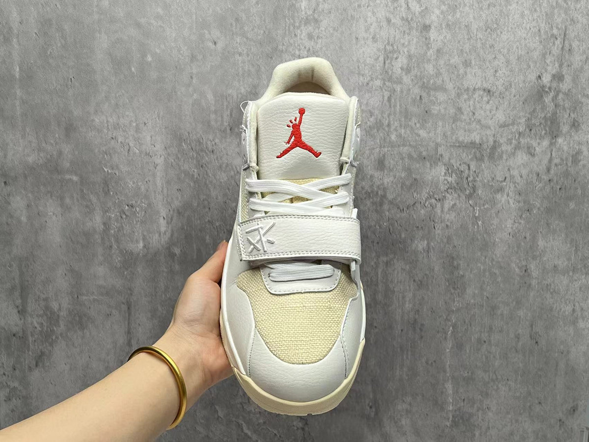 Nike Jordan x Travis Scott Sneaker in Sail and Yellow
