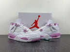 Jordan Air Jordan 4 Retro White and Pink Sneakers CT8527-116
