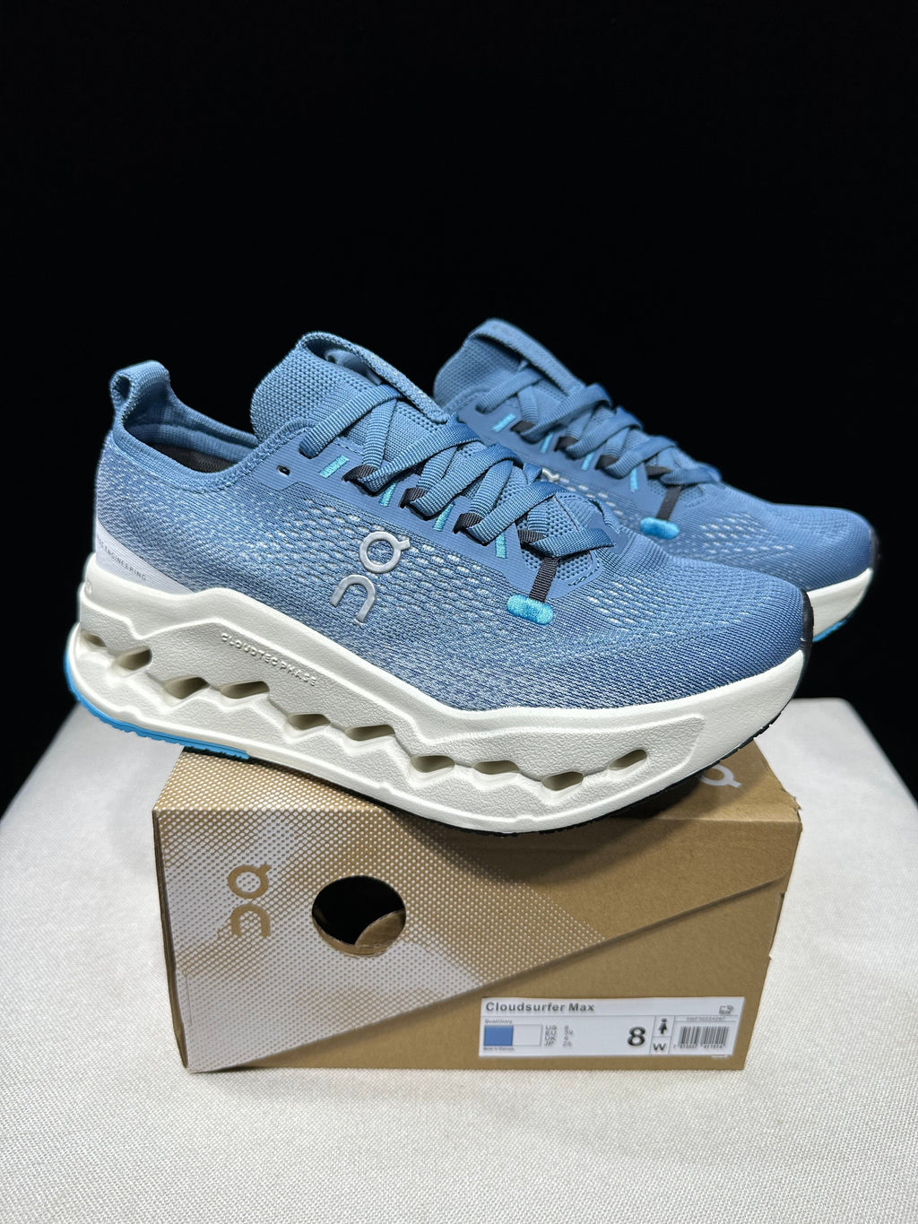 On Cloudsurfer Max Blue Running Sneakers