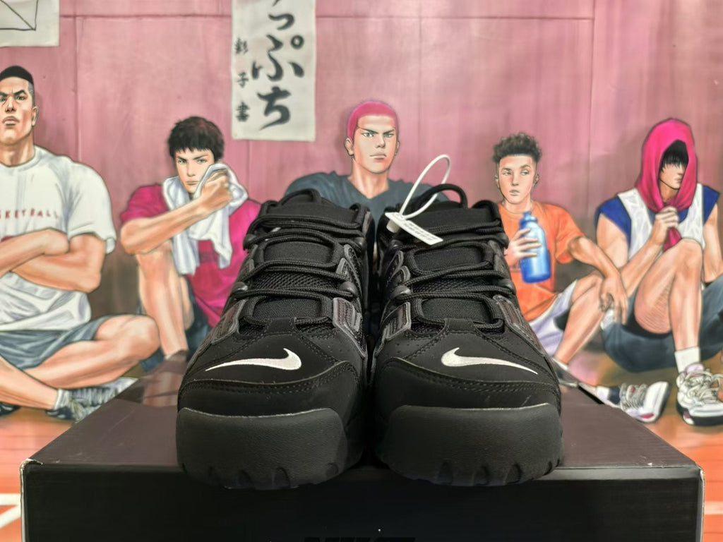 Nike Air More Uptempo Black Basketball Sneakers
