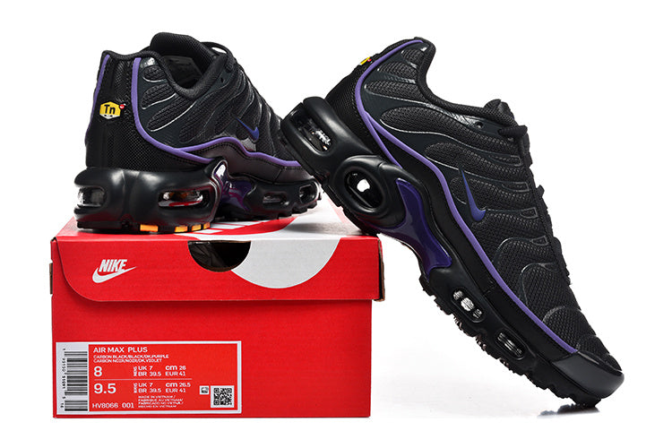 Nike Air Max Plus Black and Purple Sneakers