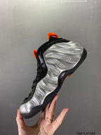 Nike Air Foamposite Pro Halloween Silver Black Orange Sneakers