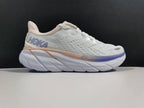 HOKA Women's White and Purple Running Sneakers
