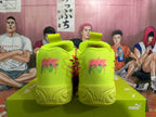 PUMA Basketball Sneakers in Lime Green and Coral