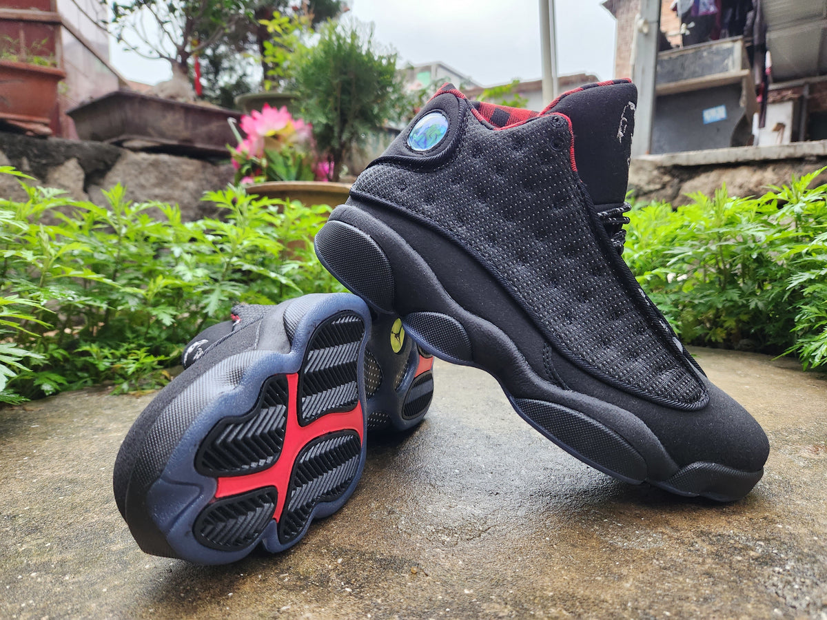 Jordan 13 Retro Black and Red Men's Sneakers