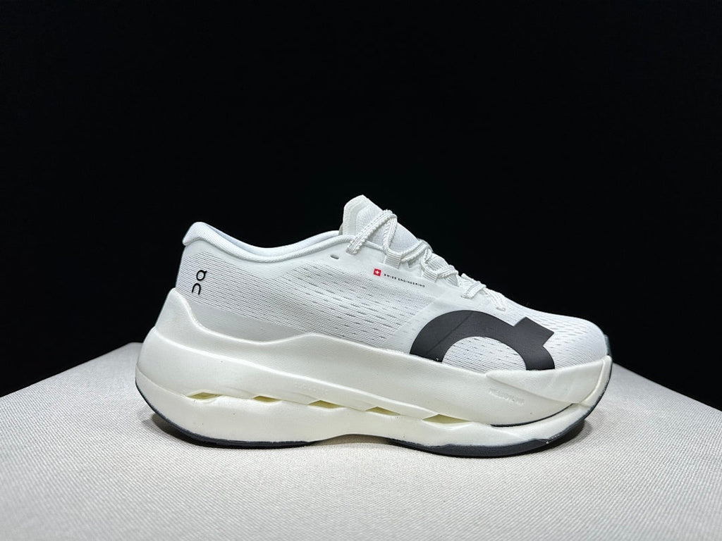 On Cloudboom Max White Running Shoes