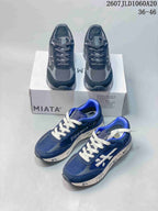 Premiata Lander Trainers Retro Sneakers Navy and Black
