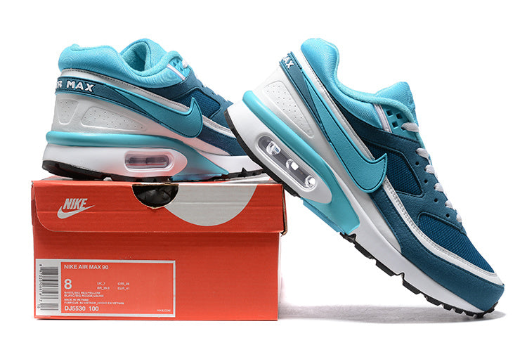 Nike Air Max 90 Sneakers in Teal and White