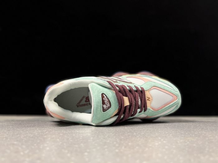 New Balance U9060GCA Sneakers in Mint Green and Pink