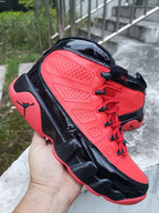 Jordan 9 High-Top Sneakers in Blue, White and Red