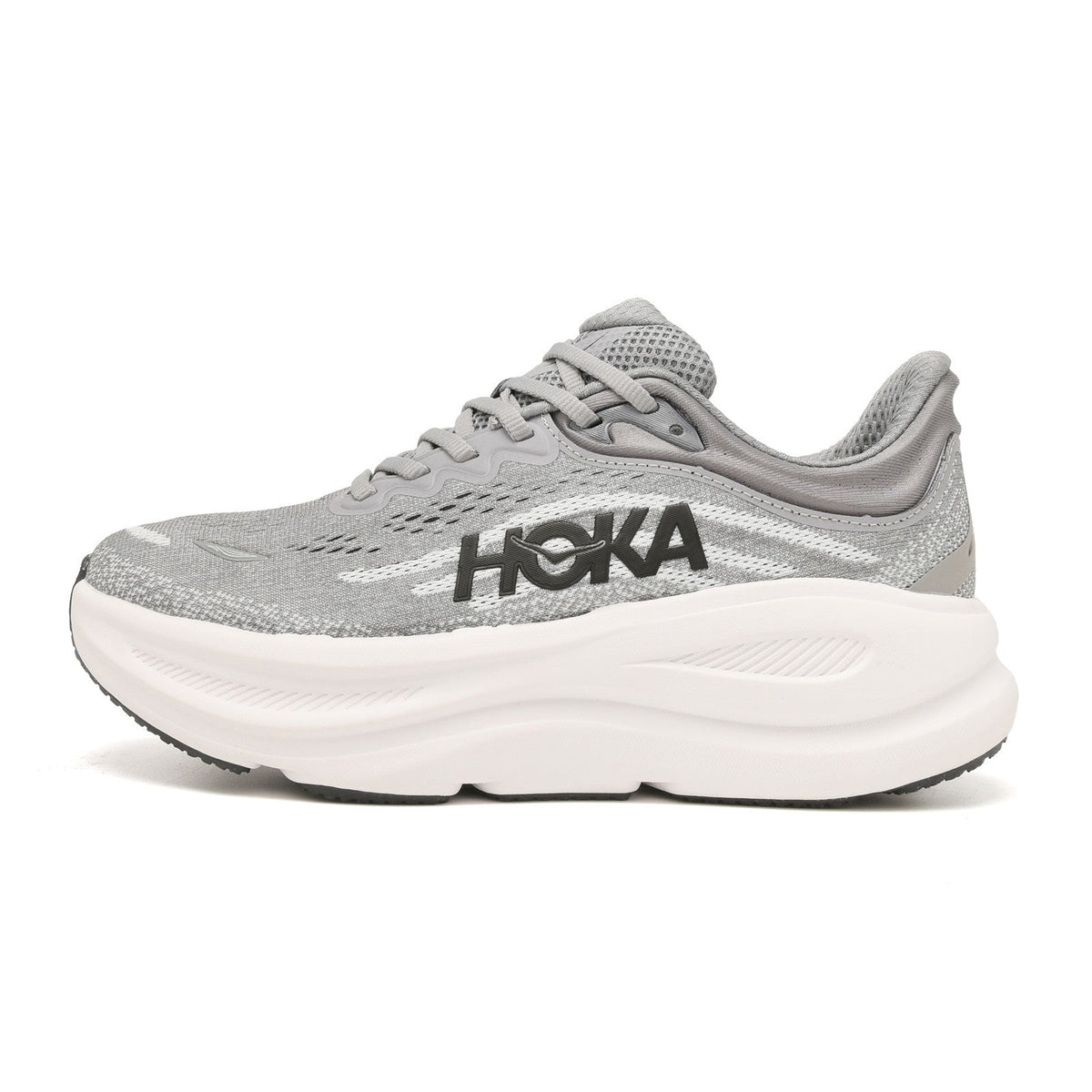 HOKA Bondi 9 Gray Running Shoes 1162011-GCTC
