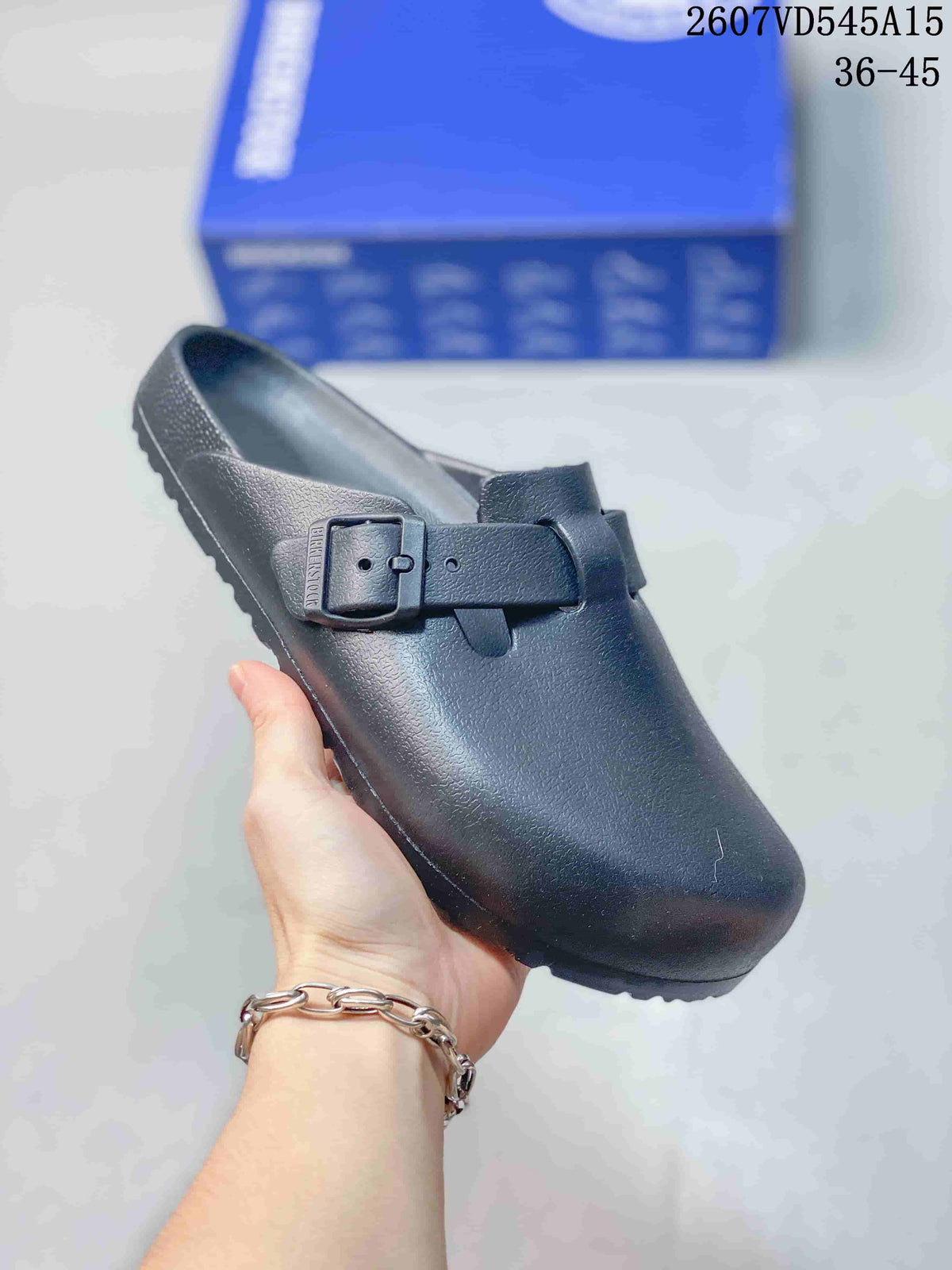 Birkenstock Madrid Big Buckle EVA Clog Sandals Black