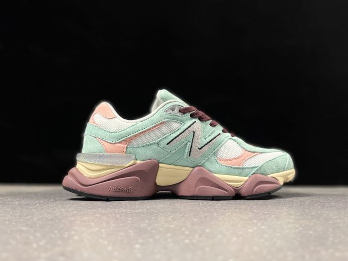New Balance U9060GCA Sneakers in Mint Green and Pink