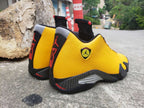 Air Jordan 14 Retro Yellow and Black Men's Sneakers