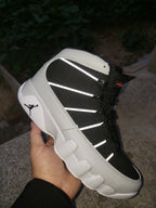 Jordan Air Jordan 9 Black Grey Silver High-Top Sneakers