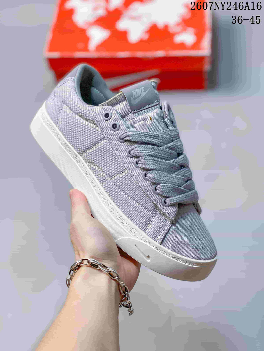 Nike Devin Booker Blazer Low Gray Sneakers
