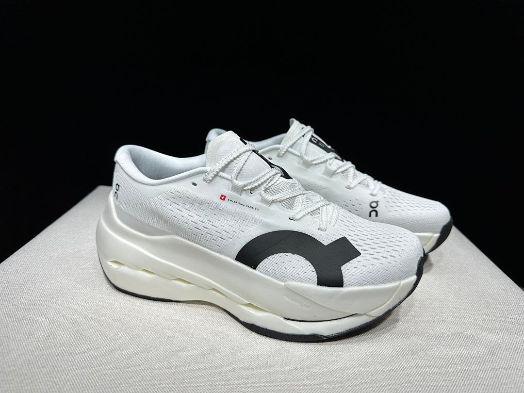 On Cloudboom Max White Running Shoes