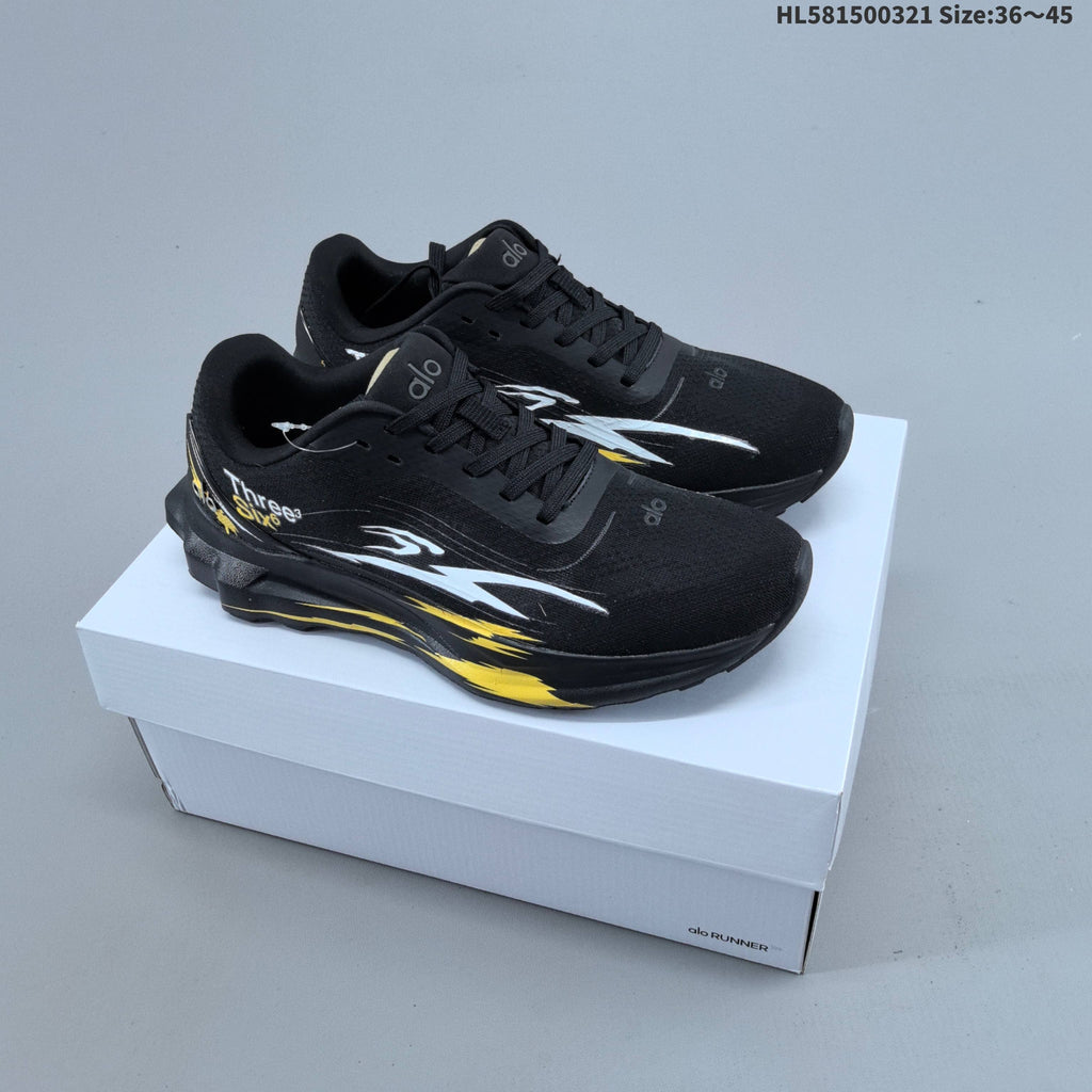 Alo Yoga Alo Runner Graphic Running Sneakers, Black