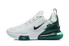 Nike Air Max 270 White and Green Sneakers