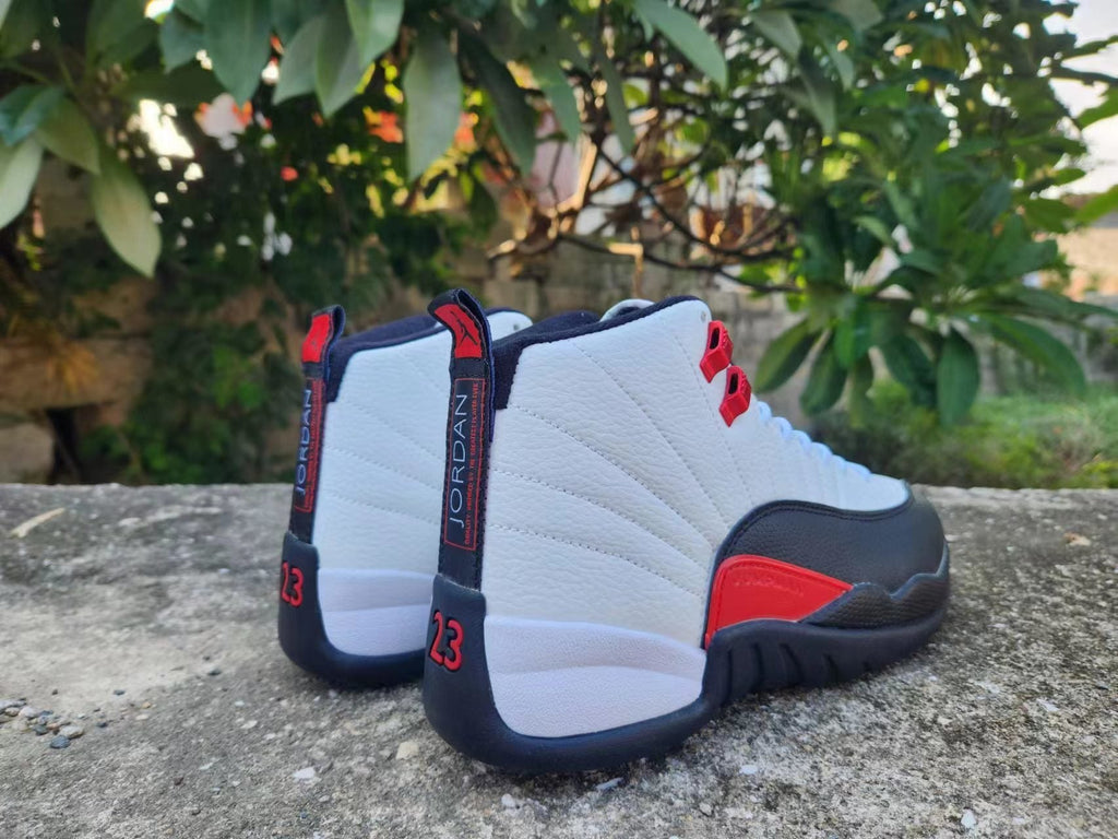 Jordan Air Jordan 12 White Black Red High-Top Sneakers