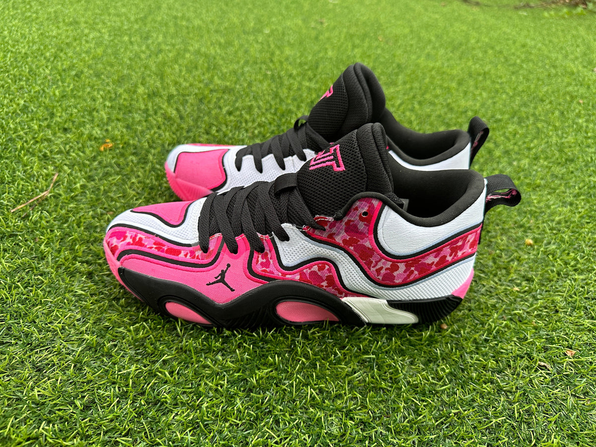 Jordan Tatum 2 Basketball Shoes in Black, White & Pink